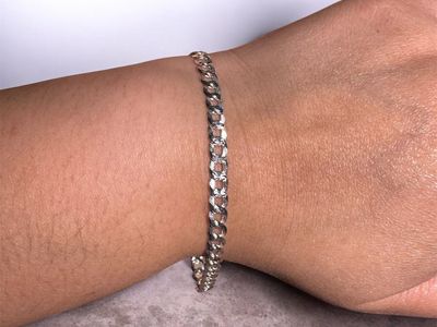 Men's silver bracelet