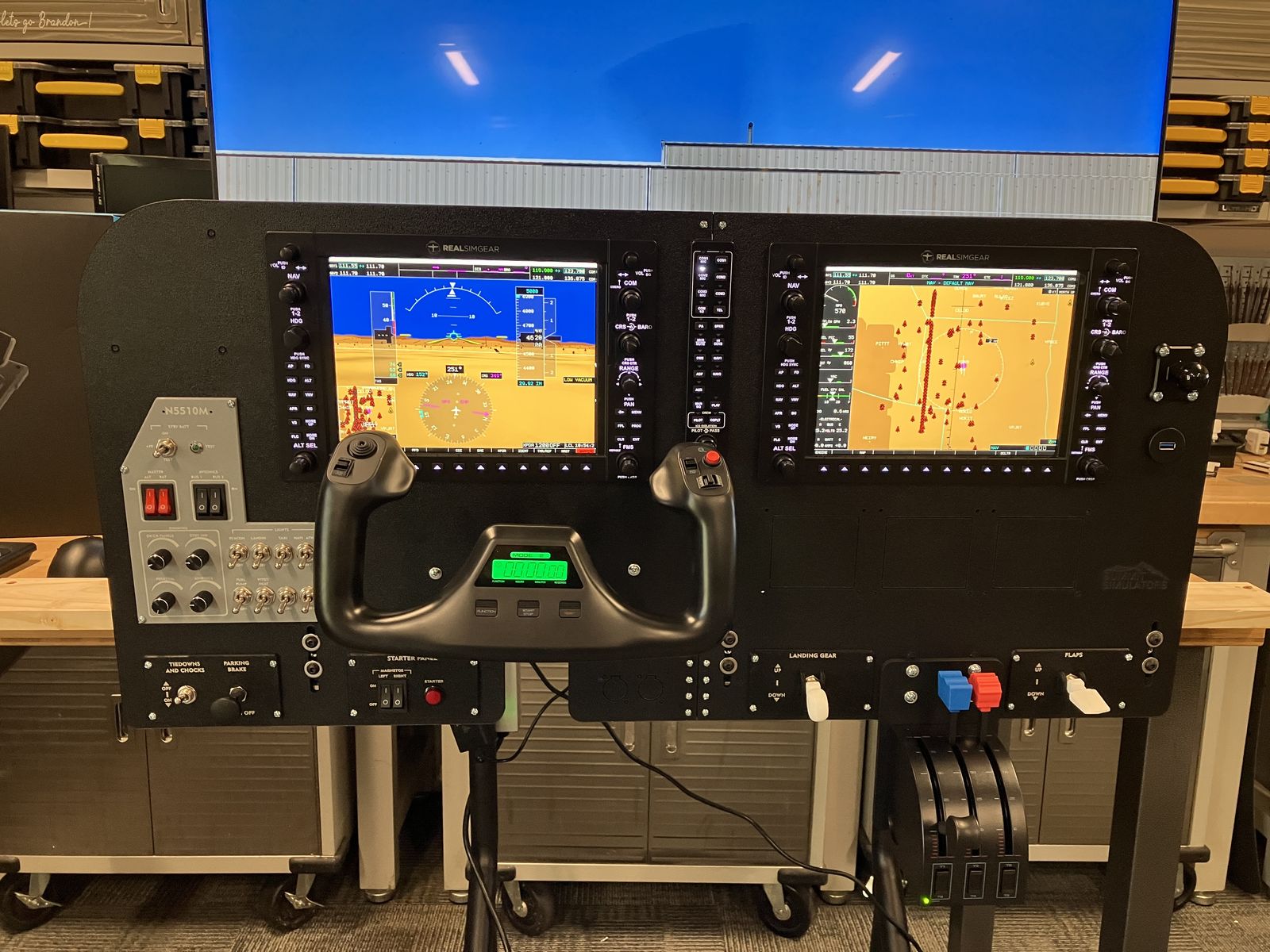 Premium G1000 Glass Cockpit Flight Simulator - RealSimGear Displays | Modern GA Training Platform - $3,850