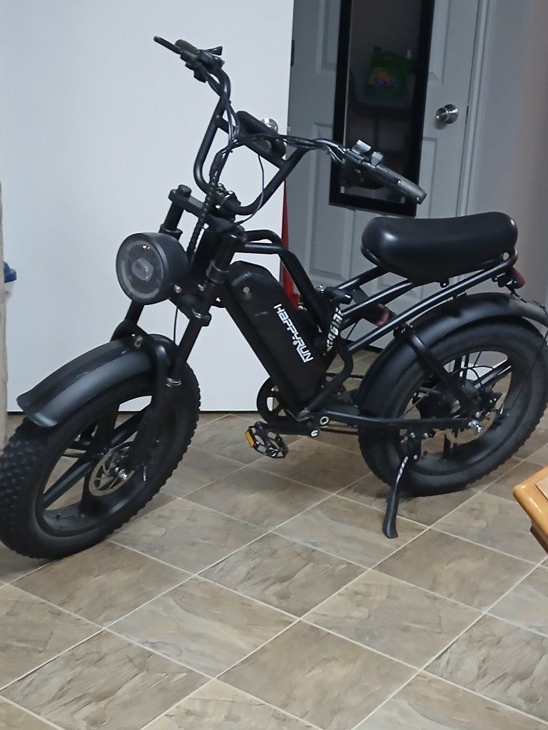 HAPPYRUN Electric Bicycle E-Bike Fat Tire Off-Road Bike