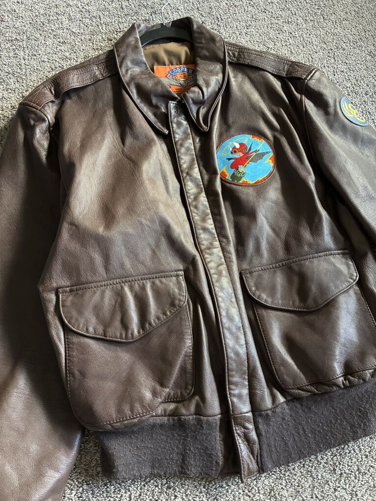 A-2 Flight Jacket Leather 601st Bomber Sqd