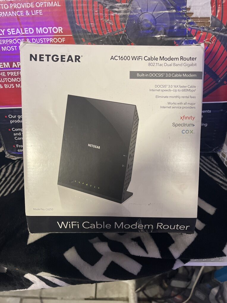 NET GEAR AC1600 WIFI CABLE MODEM ROUTER