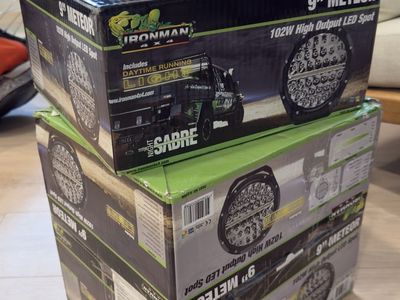 3x Ironman 4x4 9 Meteor 102w Offroad Lights