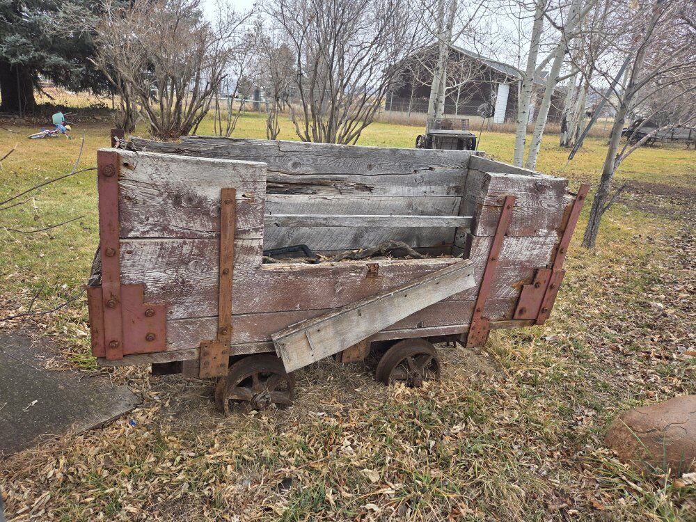 antique mining oar car
