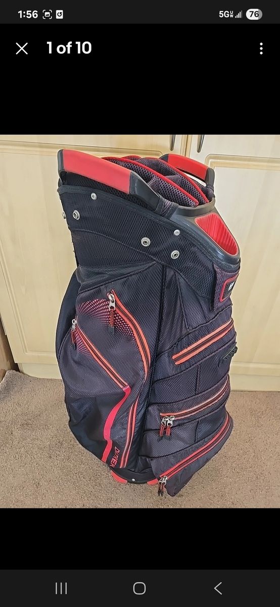 Datrek Lite Rider Golf Bag 15 Way Divider, Rain Cover