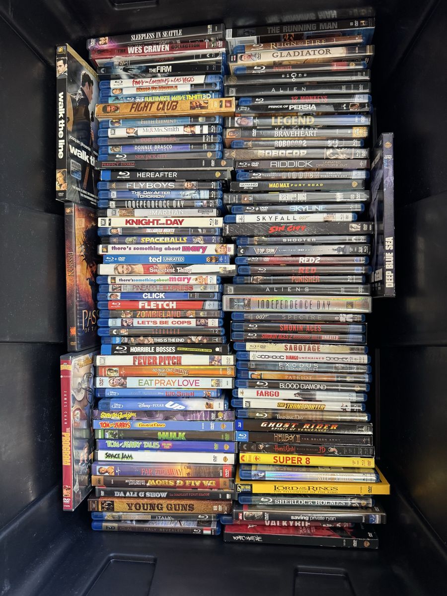 Large Lot of Blu-ray & DVD Movies - Star Trek, X-Men, Thor, Disney, NBA, G.I. Joe & More