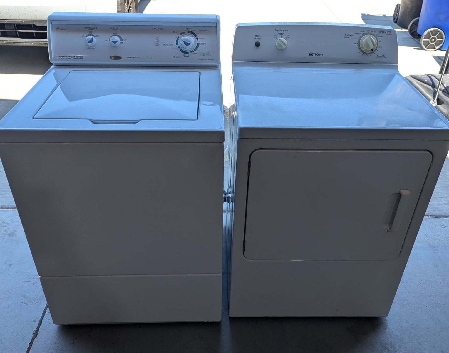 Amana (Speed Queen clone) Washer and Hotpoint Electric Dryer