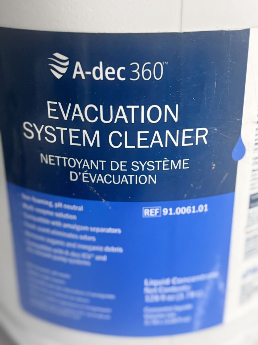 A-Dec360 Dental Evacuation System Cleaner One Gallon Jug New