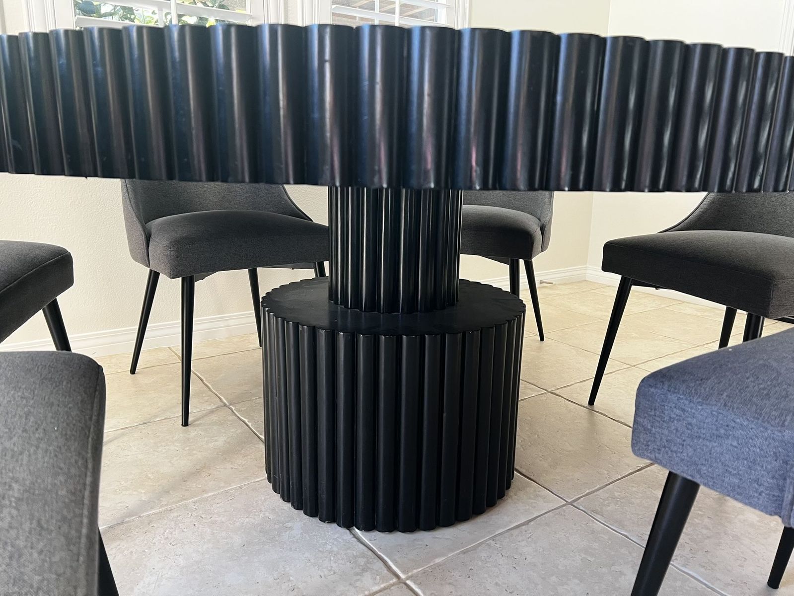 Handmade Black Dining Table