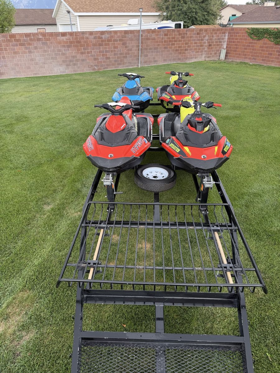 4 Sea-Doo Sparks + 4-Place WaveRunner Trailer
