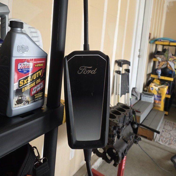 Ford Mustang Mach E charging cord and Tesla adapte