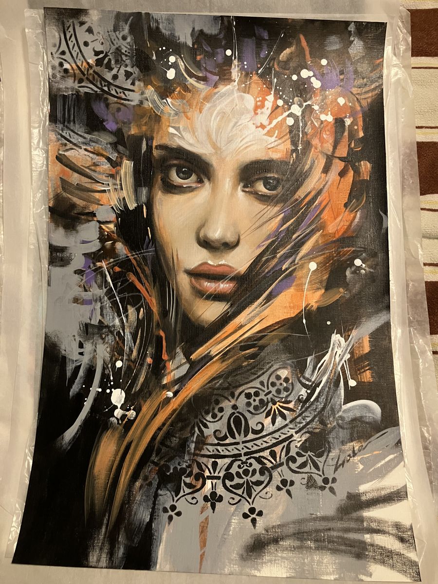 14 woman portrait painting ART