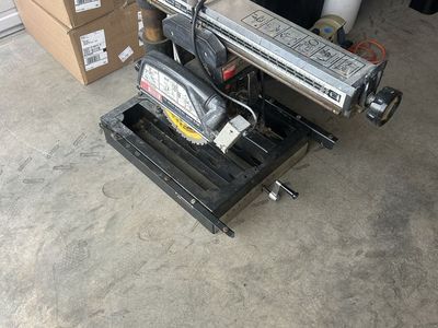 Craftsman 10" Radial Arm Saw - Vintage Power Tool for Woodworking & DIY Projects working craftsman saw