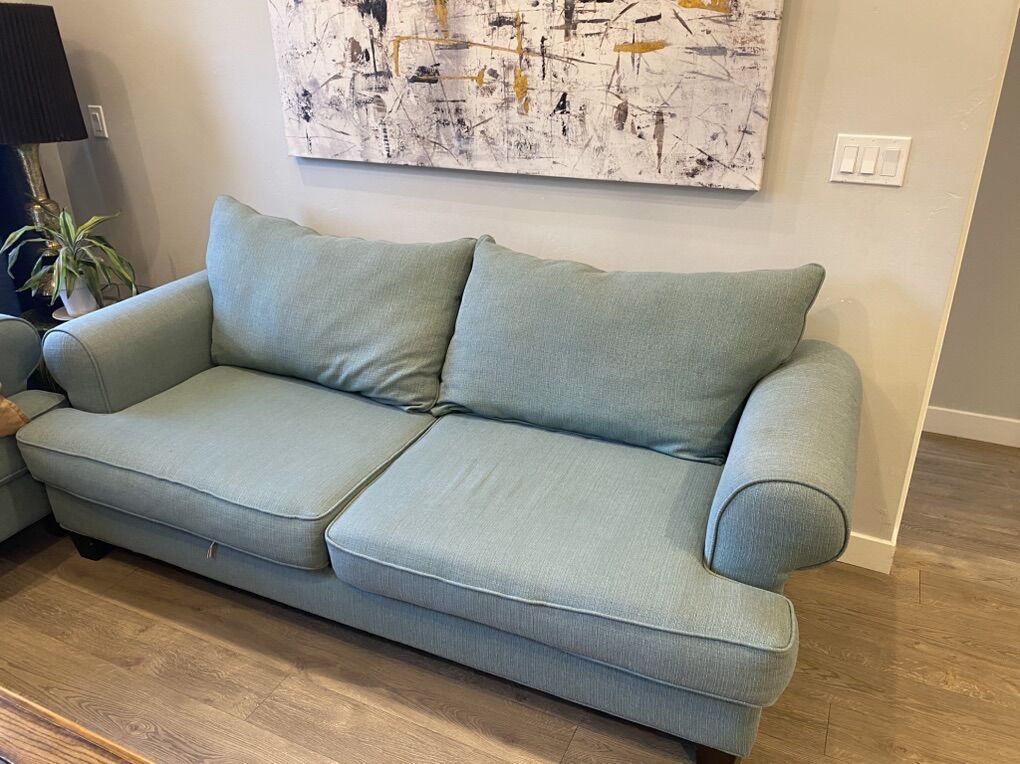 Soft Green Couch Set