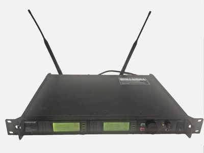 Shure UR4D+ Dual H4 Band Freq 518-578MHz UHF-R Wireless System