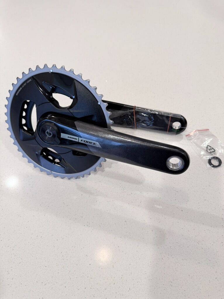 New -SRAM Force AXS Crankset w/Quarq Power Meter