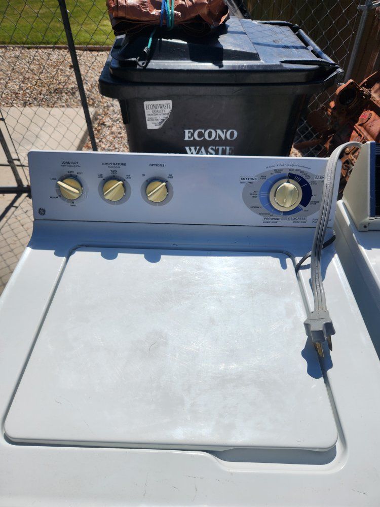 whirlpool dryer & GE washer