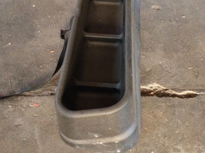 Under rear seat storage