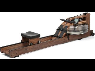 Handcrafted Walnut Water Rowing Machine w/ S4 BLE