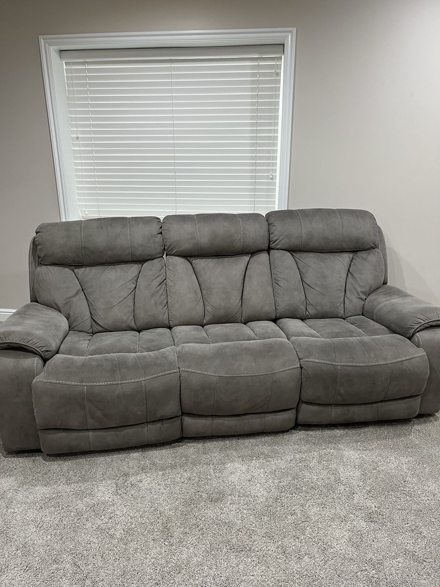 Gray Reclining couch
