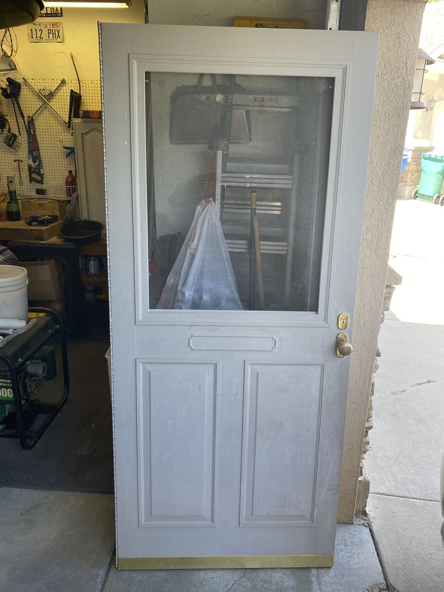 Insulated Storm Door w/ screen & window
