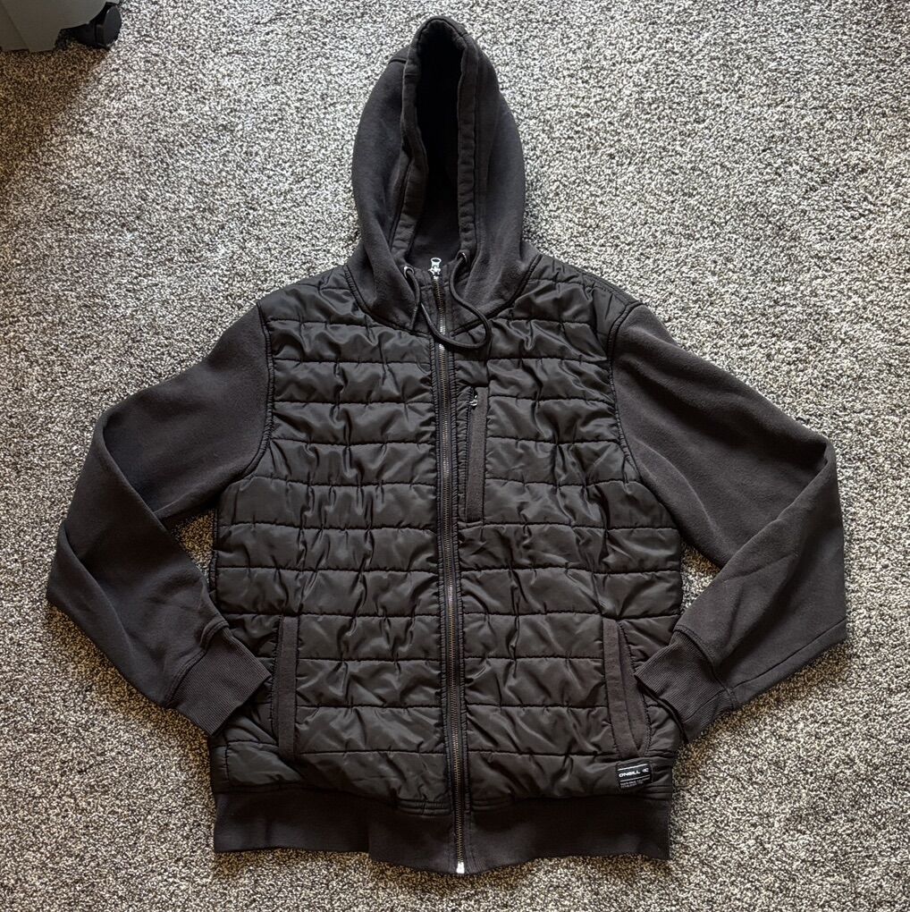 Like NEW! O'Neill Men's Zippered Hooded Jacket- M