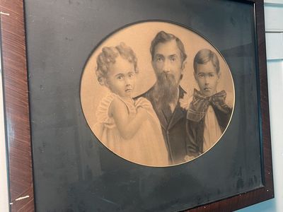 Victorian Crayon Portrait