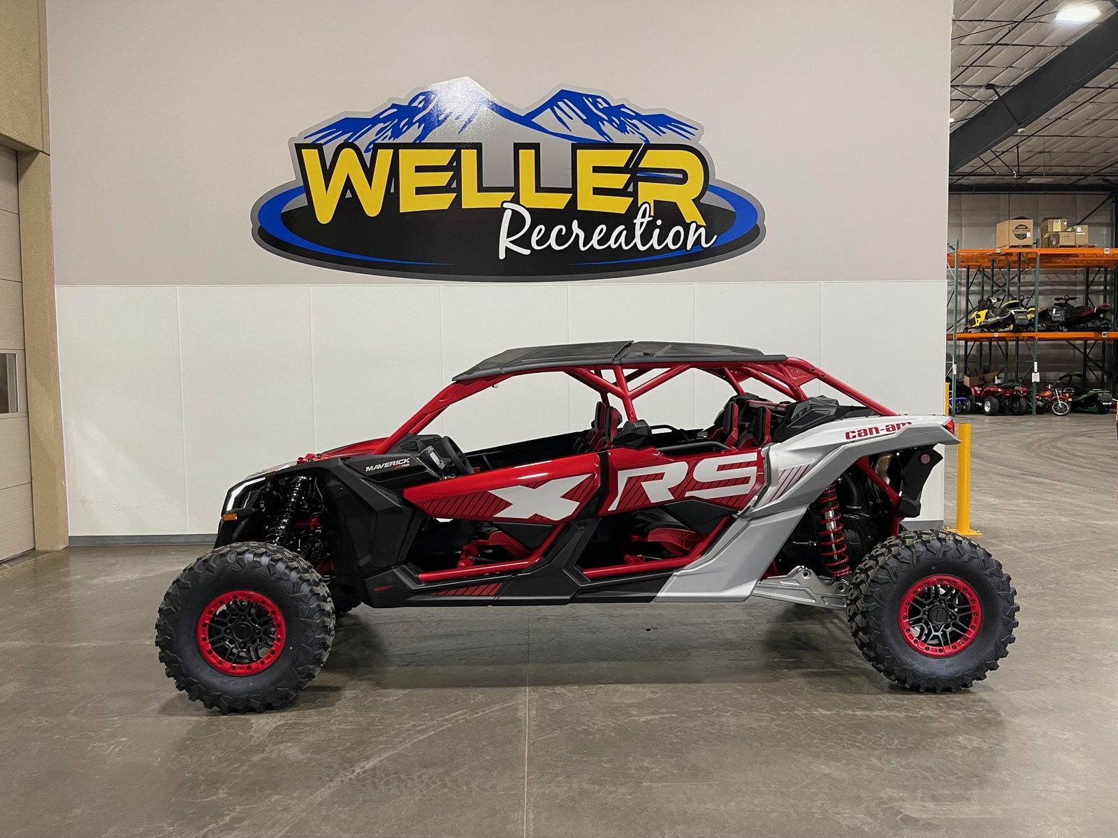 2025 CAN-AM UTV MAVERICK X3 X rs TURBO RR     RED & SILVER
