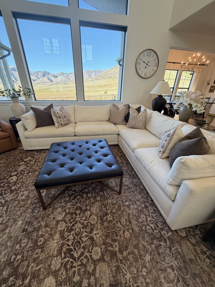 Sofa (Sectional), Ottoman, Rug