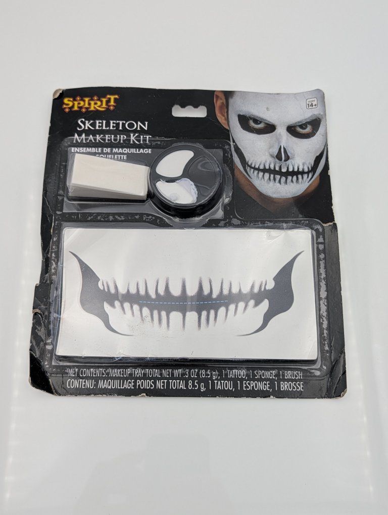 Spirit Halloween Skeleton Makeup Kit | Tattoo