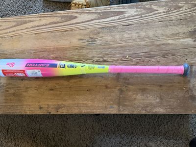 Easton The DUB Double Barrel -10 Baseball Bat 27in 17oz Pink/Yellow brand new in plastic