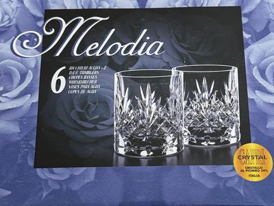 Capri Crystal Whiskey Glasses 6pc