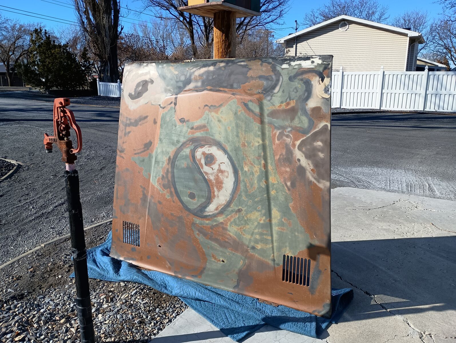 Rare Ford Bronco hood 1967-1976 years. Authentic original.