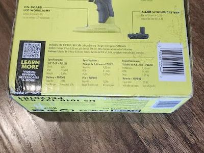New Ryobi 18V Cordless 3/8 in. Drill/Driver KIT with 1.5 AH Battery and Charger