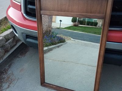 Mid Century Walnut Mirror