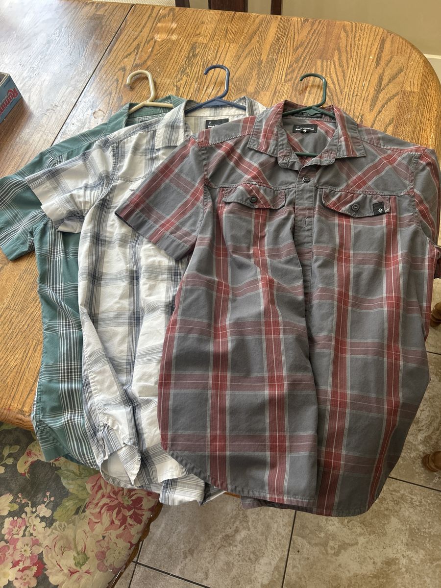 Black Diamond Men's Shirts Lot Size M - Casual Hiking Outdoor