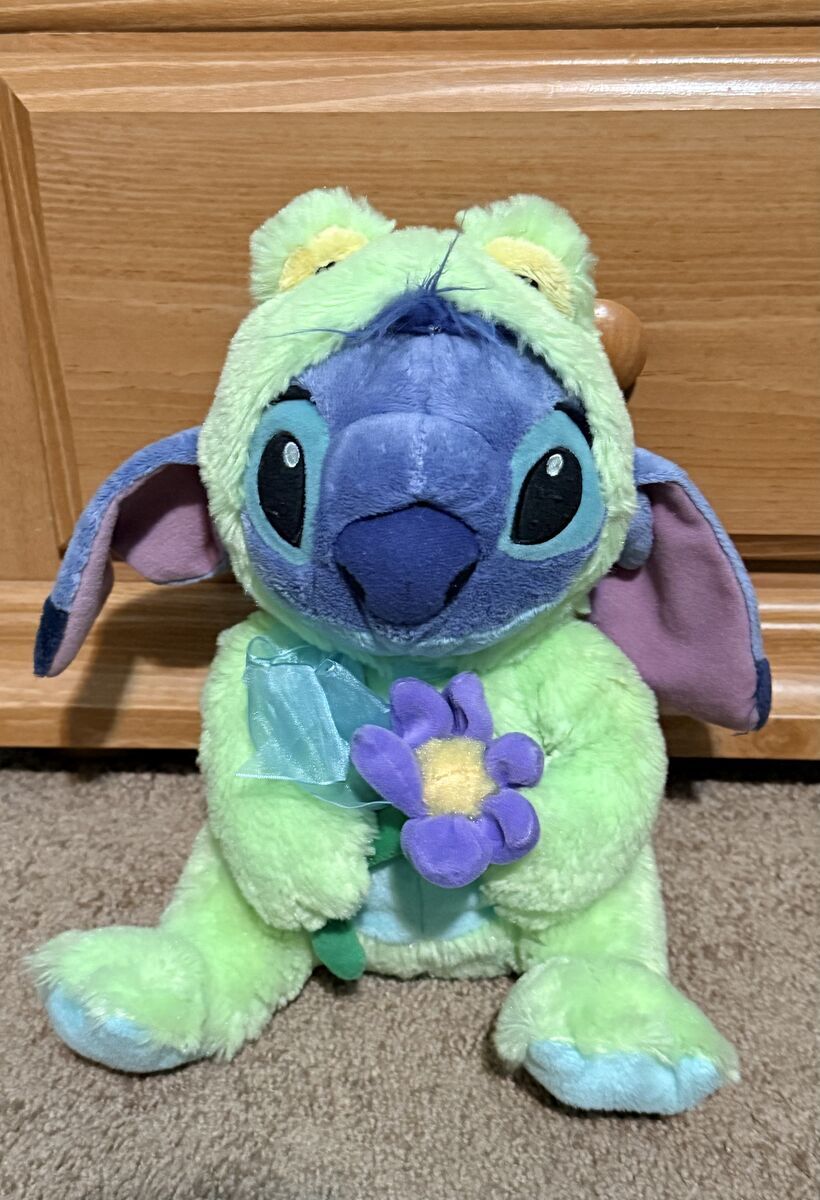 Disney Lovable Stitch in a Frog costume