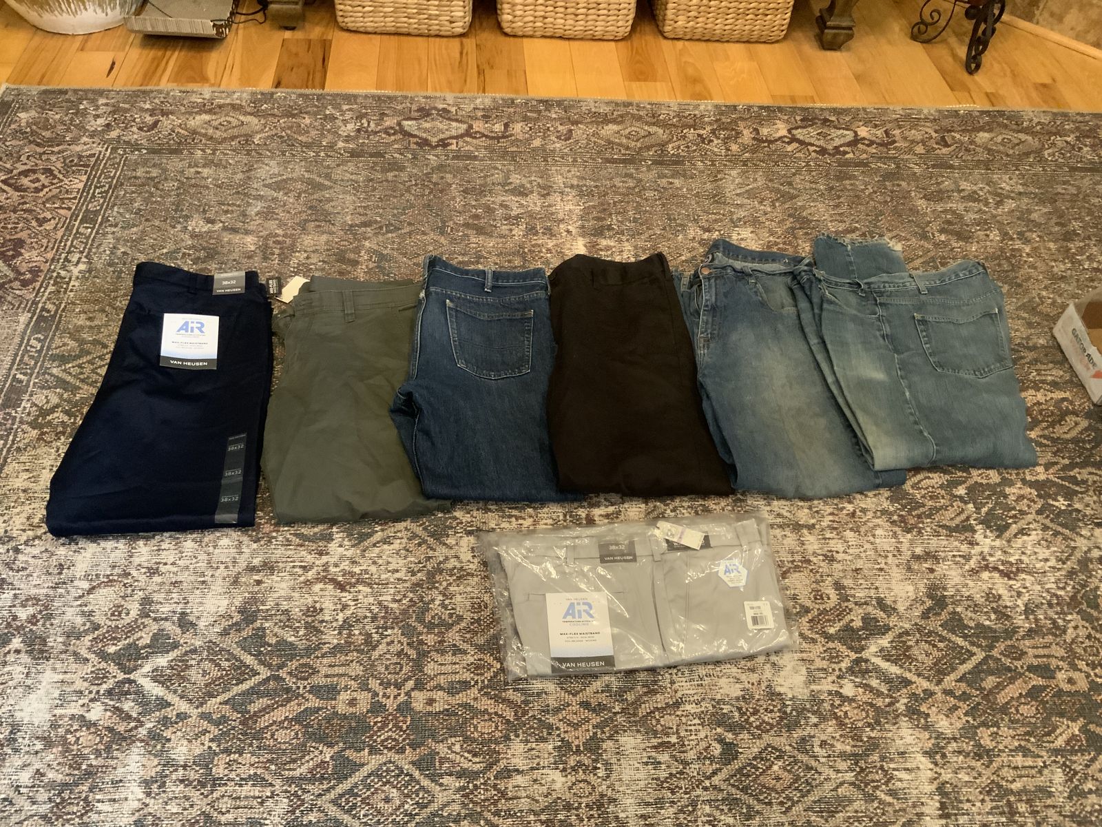 MEN’S PANTS. THREE ARE BRAND NEW SIZE 38X 32. ALL FOR $150.  CASH/VENMO ONLY