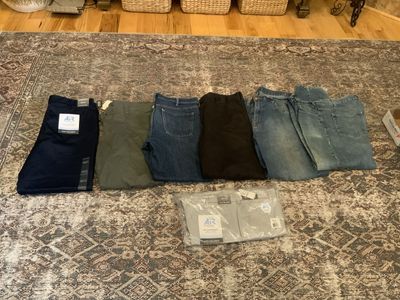 MEN’S PANTS. THREE ARE BRAND NEW SIZE 38X 32. ALL FOR $150. CASH/VENMO ONLY