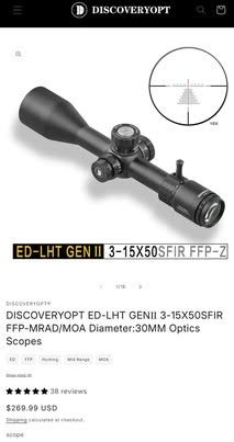 Brand new In-box DiscoveryOpt ED-LHT GEN2 3-15x50