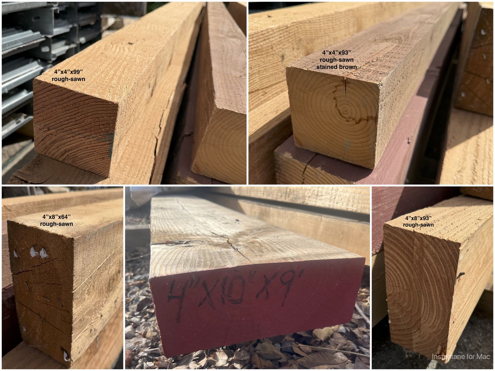 SAVE 60%+ - NEW Solid Wood Beams & Posts- 4x4, 4x8, 4x10 Dimensional - Various Lengths