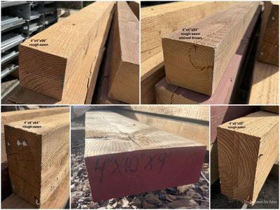 SAVE 60%+ - NEW Solid Wood Beams & Posts- 4x4, 4x8, 4x10 Dimensional - Various Lengths