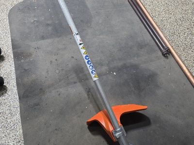 Stihl Weed Eater Trimmer Attachment - Orange/Silver, Used Condition. Fits Stihl Kombi. used 1/2 hr