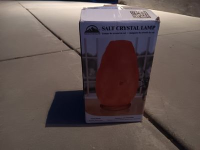 Himalayan Glow Salt Crystal Lamp - New In Box