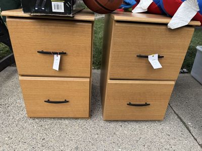 Matching 2-Drawer File Cabinets