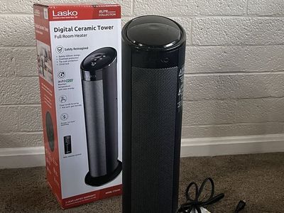 Lasko CT22495 Elite Digital Ceramic Tower Full Room Heater with Remote Control