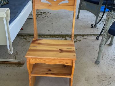 Wooden Folding Ladder Chair