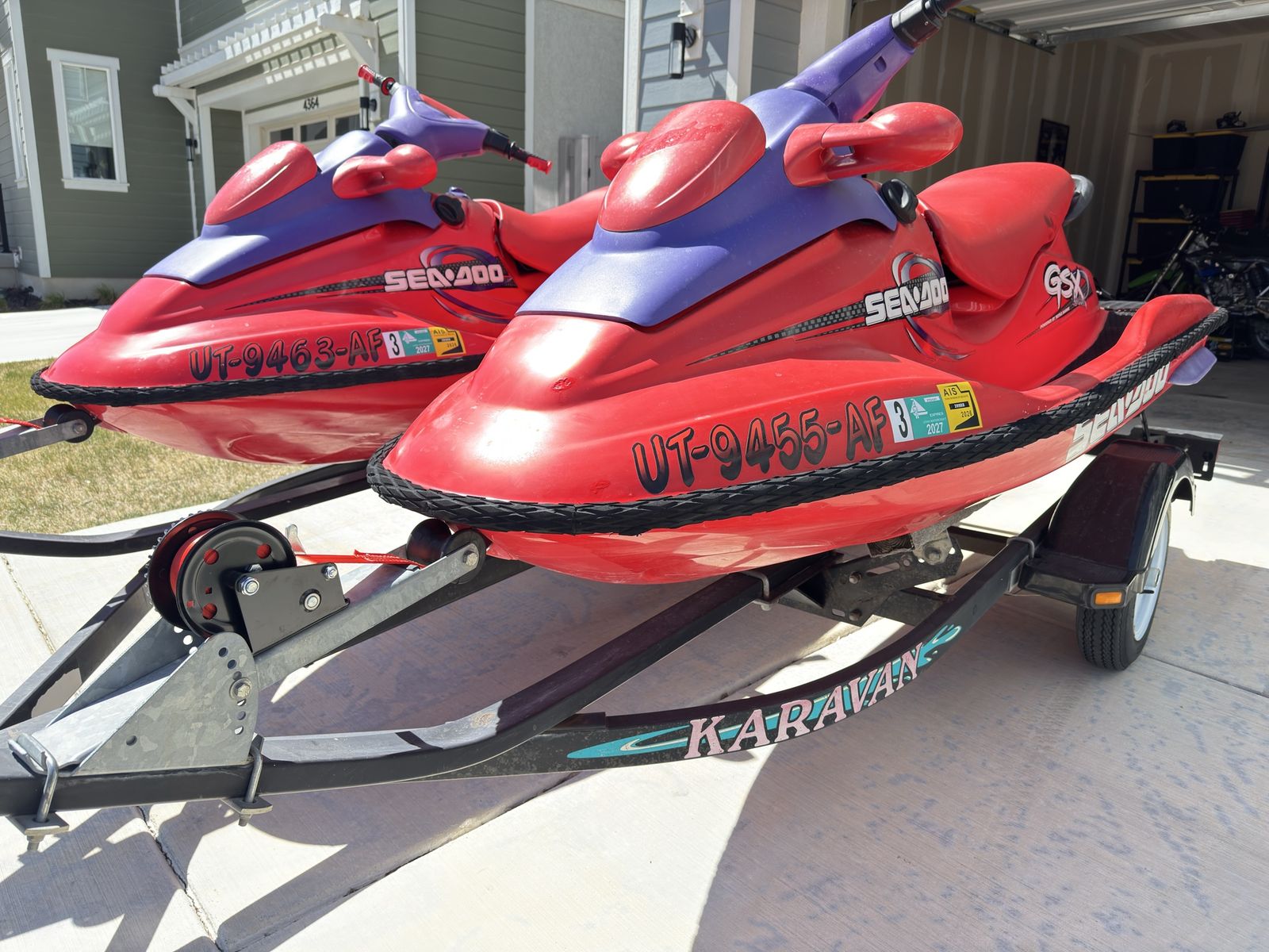Sea-Doo GSX Limited 2-Seater Personal Watercraft (x2) with Karavan Trailer - Excellent Condition