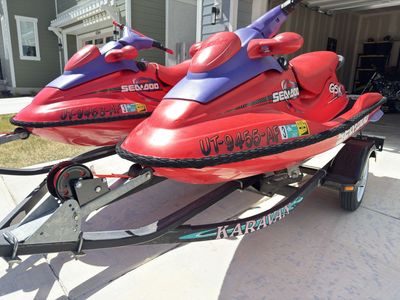 Sea-Doo GSX Limited 2-Seater Personal Watercraft (x2) with Karavan Trailer - Excellent Condition