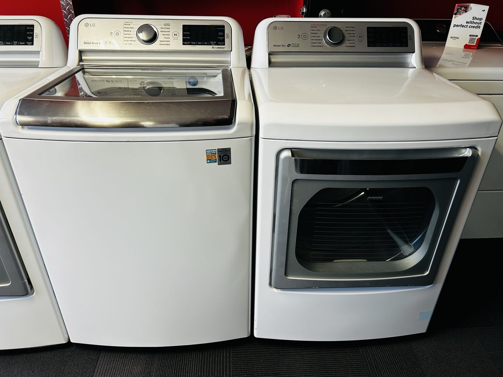 Lg Electric Top Load Set