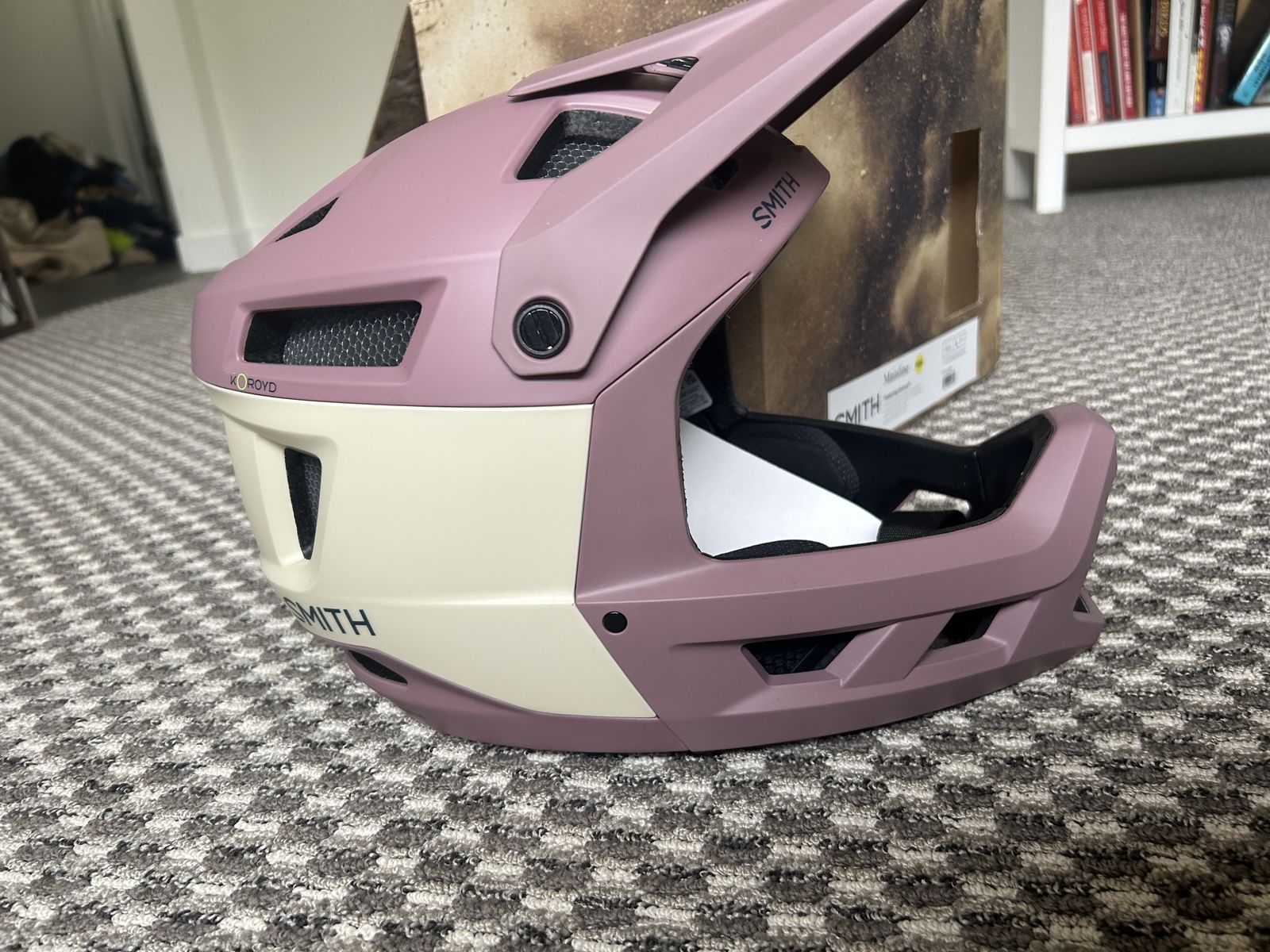 Smith Mainline MIPS Full Face Mountain Bike Helmet Size Large Matte Dusk Bone
